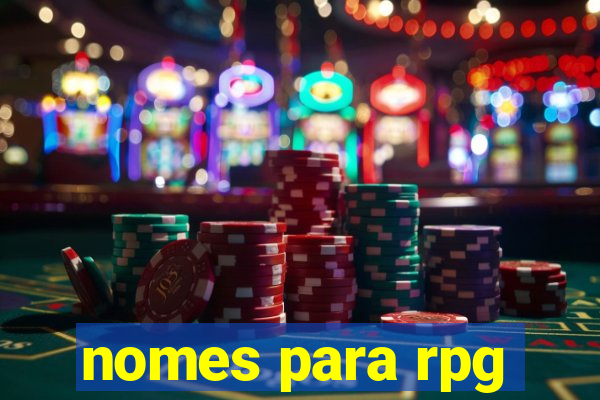 nomes para rpg